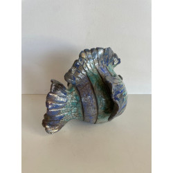 Duo de Poissons en Céramique Raku
