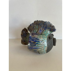 Duo de Poissons en Céramique Raku