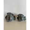 Duo de Poissons en Céramique Raku