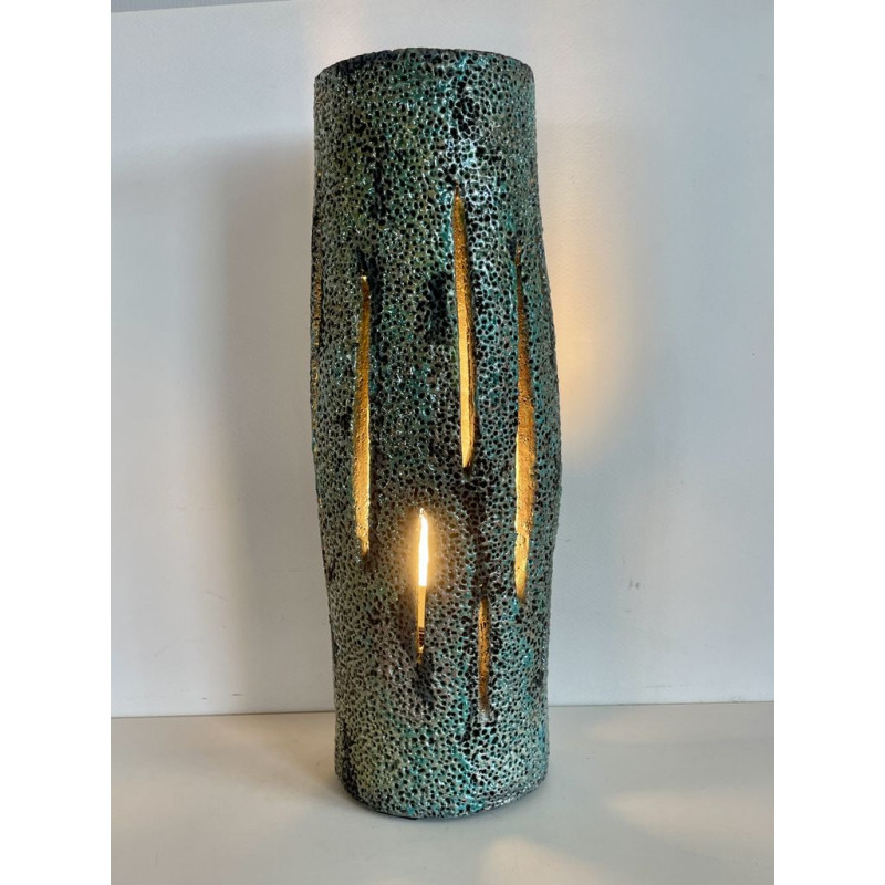 Lampe "Contemporaine" Céramique Raku