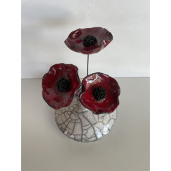 Vase "zen" Raku Ceramic