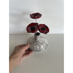 Vase "zen" Raku Ceramic