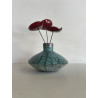 Offrez un vase Raku Zen avec ses 3 petits coquelicots