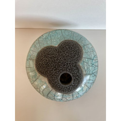 Artisanat d'art français pour cette boîte élégante boite ronde raku