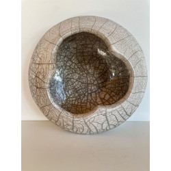 Unique lagoon-colored raku ceramic box