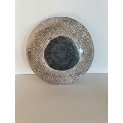 Unique lagoon-colored raku ceramic box