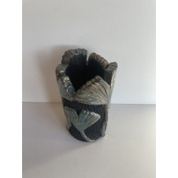 Vase "Ginkgo" Céramique Raku