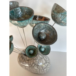 Création artisanale pour cet ensemble florale très contemporain