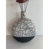 Pièce décorative très design en céramique raku.