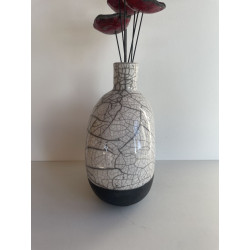 Pièce décorative très design en céramique raku.