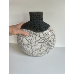 Grand Pièce Décorative Céramique Raku