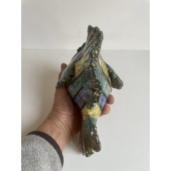 Poisson "Irisé" Céramique Raku