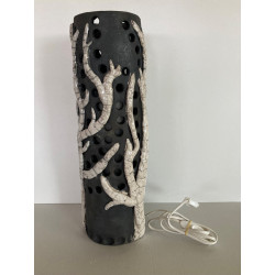 Original decorative Raku lamp gives a great vibe