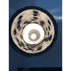 Original decorative Raku lamp gives a great vibe