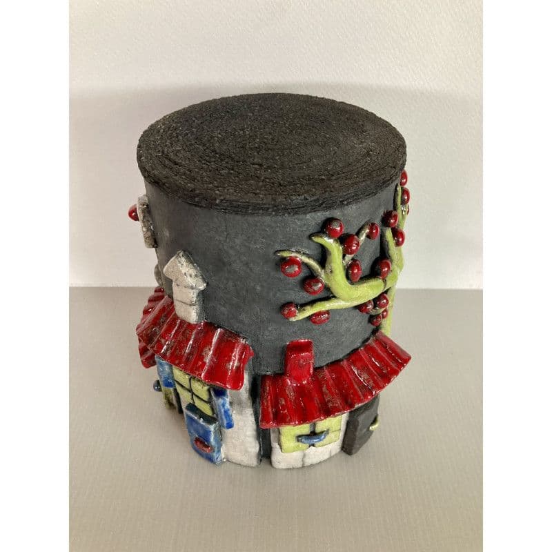 Boîte "village" Céramique Raku — 8