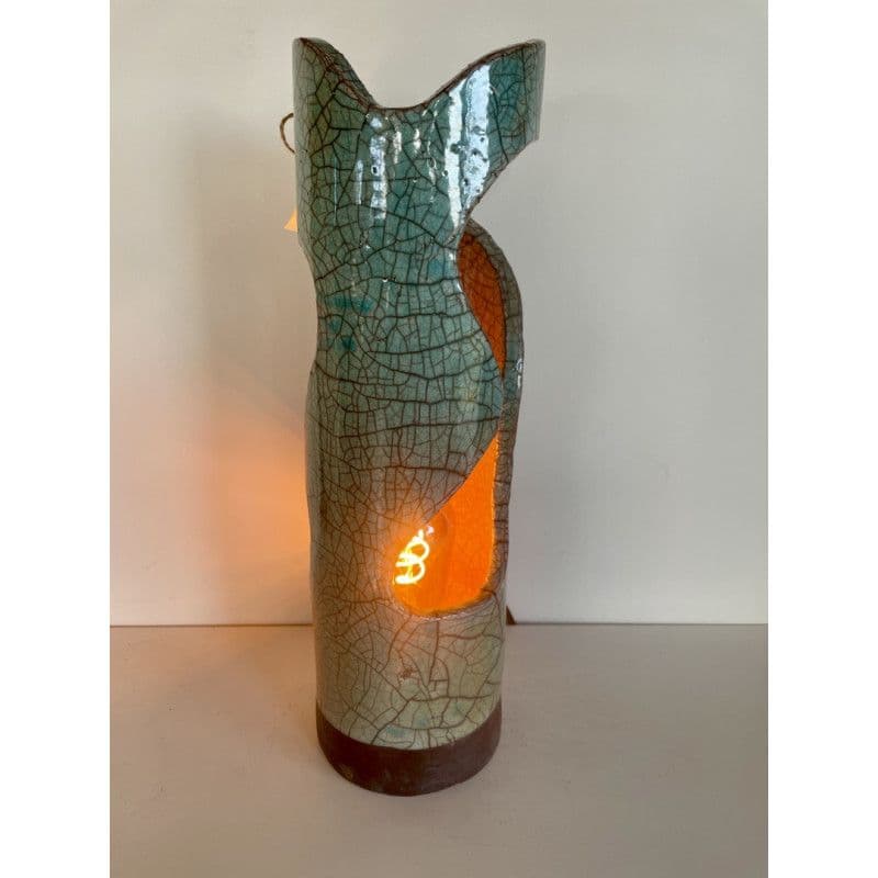 Lampe "Sofia" Céramique Raku bicolore — 2
