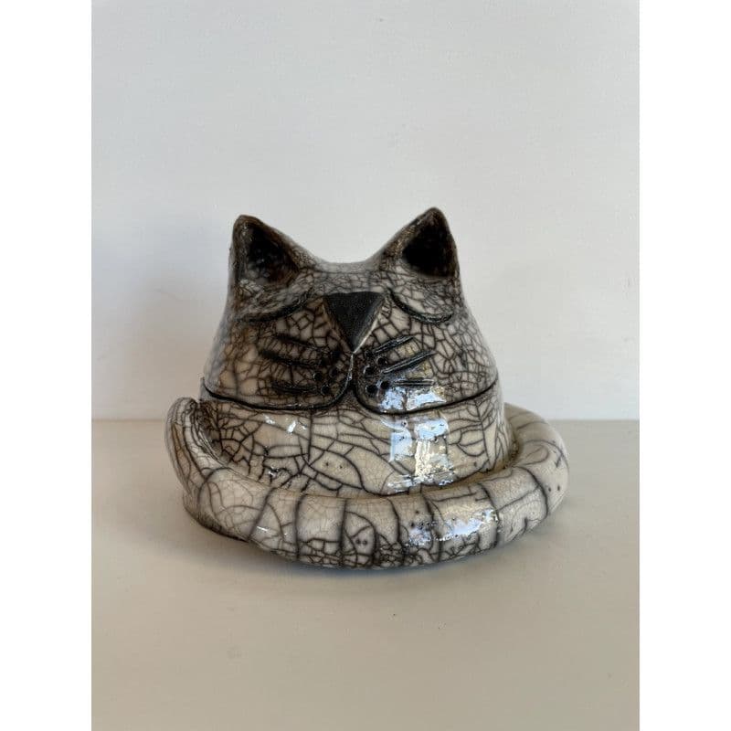 Boite céramique raku "chat dormeur" — 4