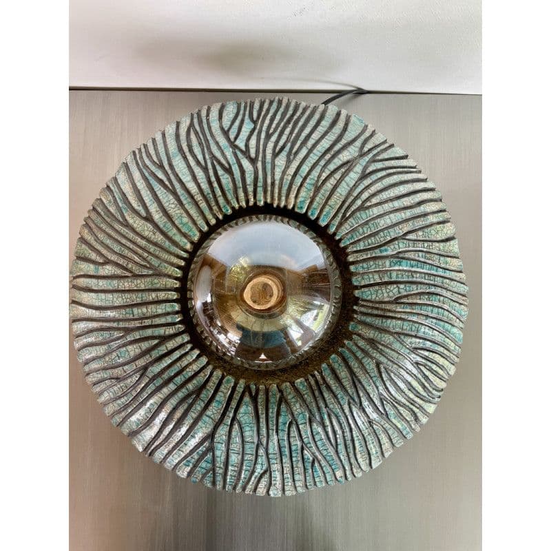 Lampe "Atole" Céramique Raku Bleu/turquoise — 6