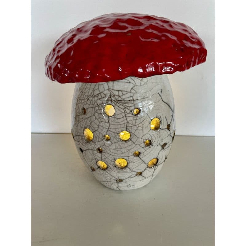 Champignon Photophore Céramique Raku — 3