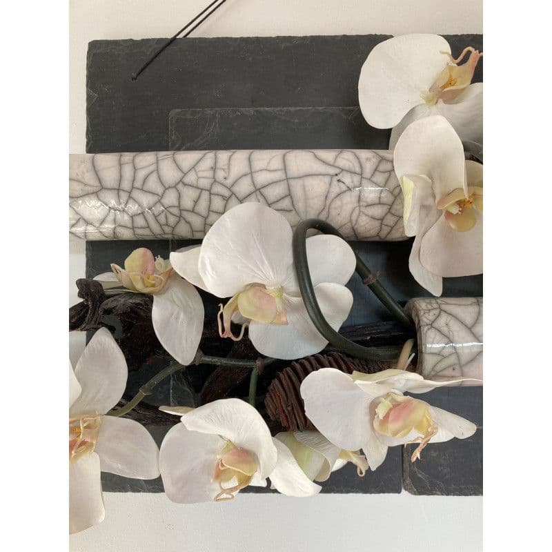 Tableau Orchidées Céramique Raku — 3