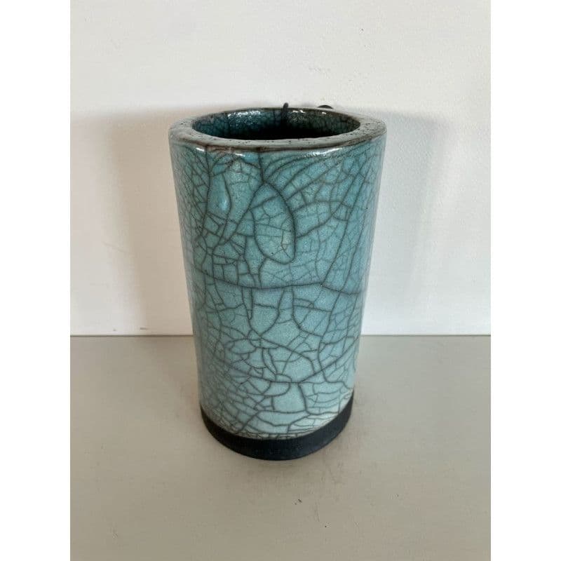 Vase Céramique Raku avec Son Petit Coeur Rouge — 6