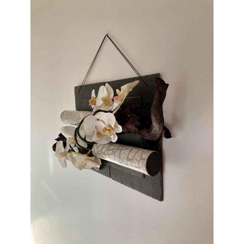 Tableau Orchidées Céramique Raku — 7