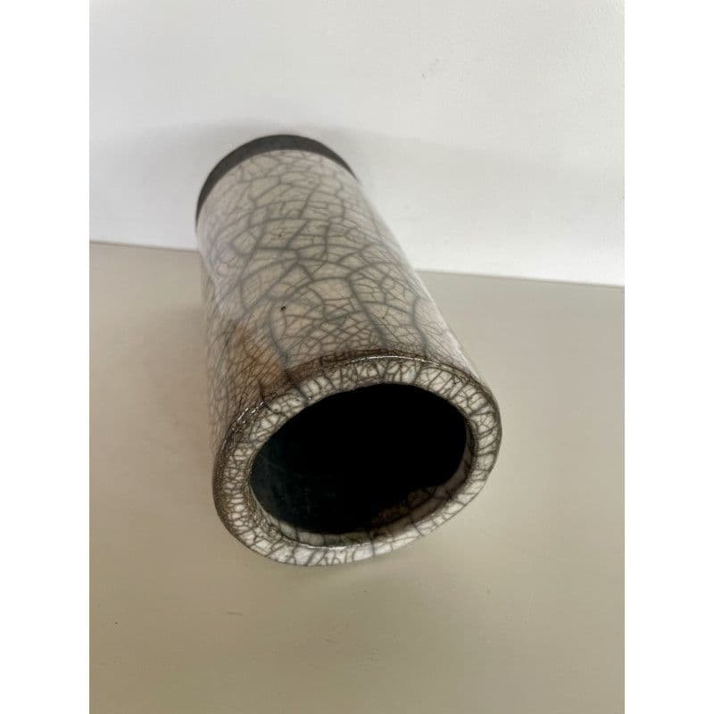 Vase Blanc Céramique Raku — 4