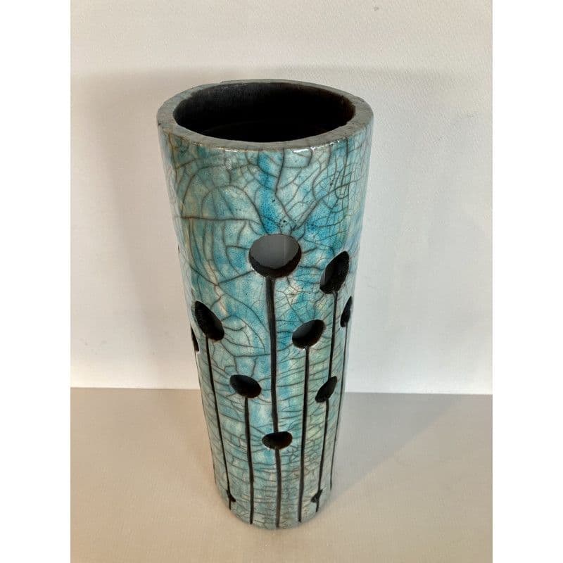 Lampe "Divine" en Céramique Raku Turquoise — 6