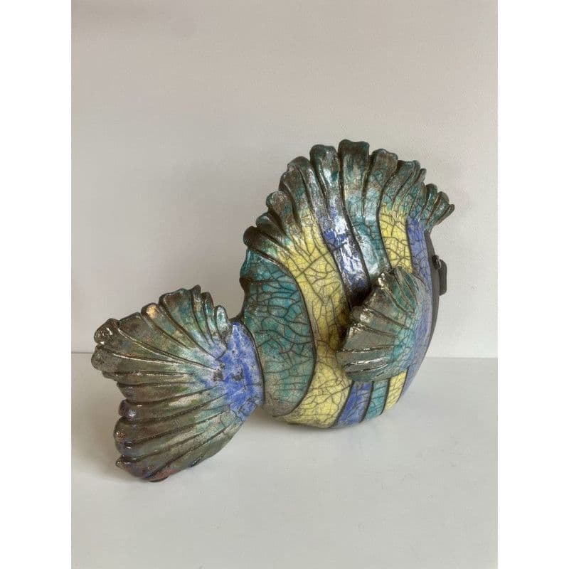 Poisson "Irisé" Grand Modèle Céramique Raku — 5