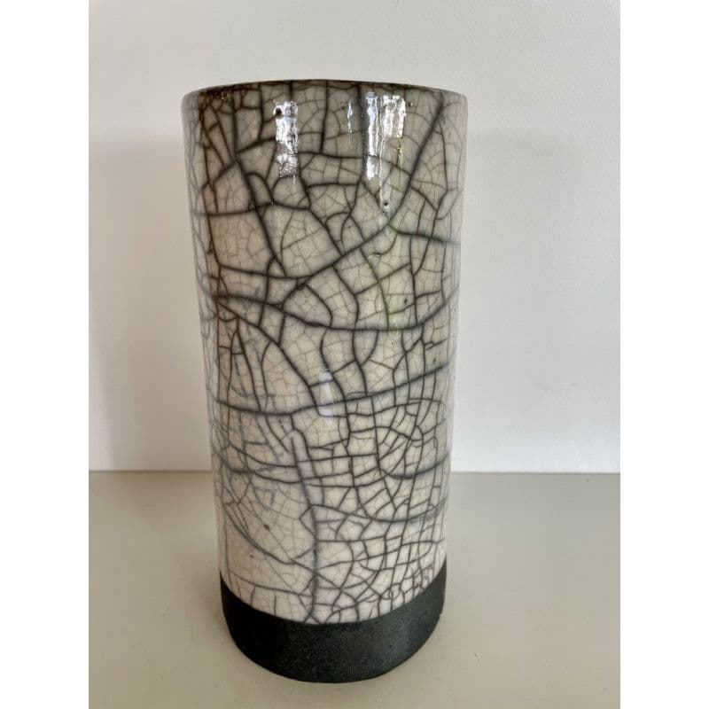 Vase Blanc Céramique Raku — 5