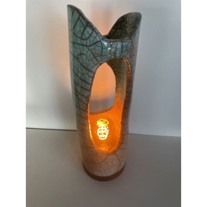 Lampe "Victoire" Céramique Raku Bicolore — 8