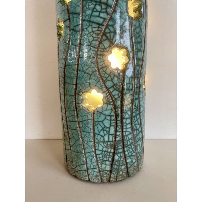 Lampe "Fleurs" céramique Raku — 5