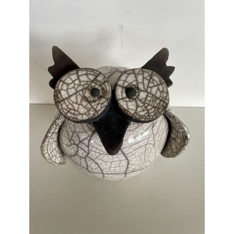 "Maman" Chouette Céramique Raku — 5