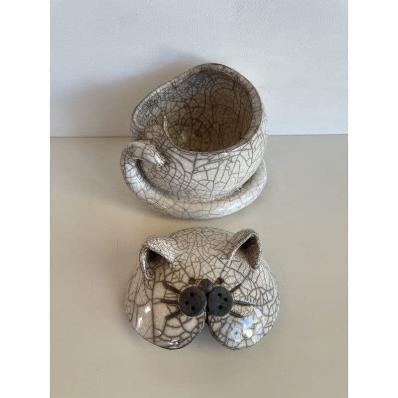 Box Cat Ceramic Raku — 6
