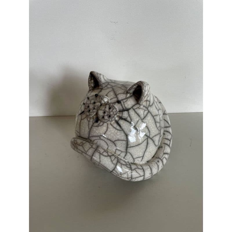 Chat "Cachou" Céramique Raku — 3