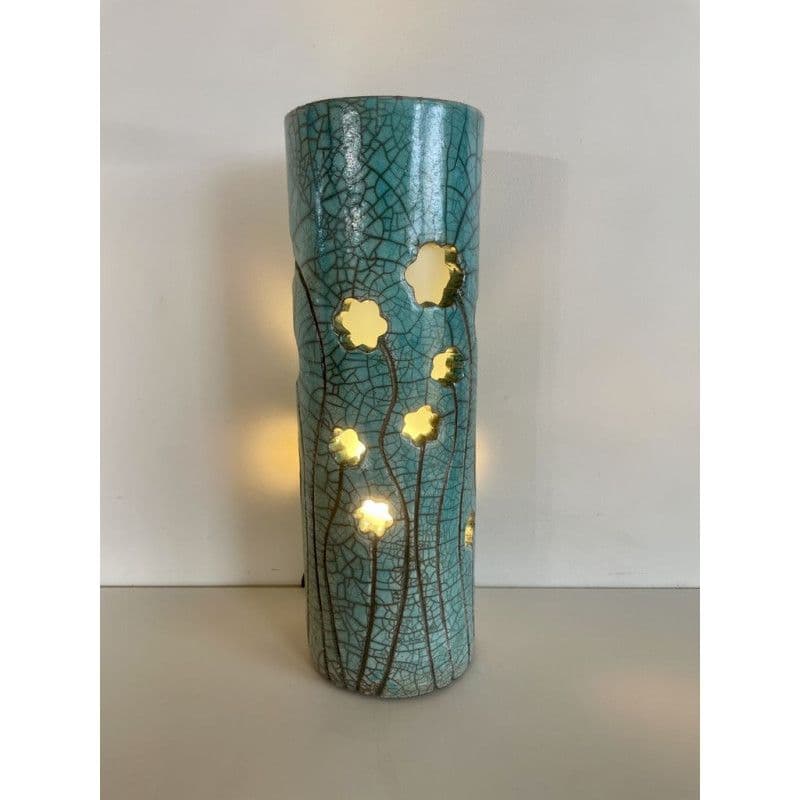Lampe "Fleurs" céramique Raku — 2
