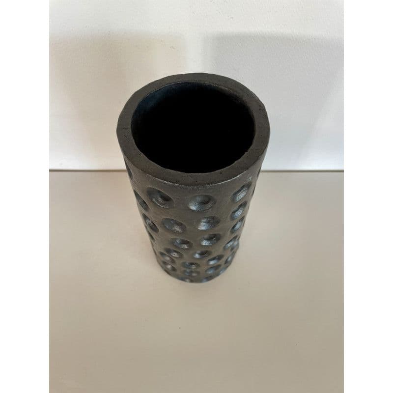 Vase en céramique raku noir — 3