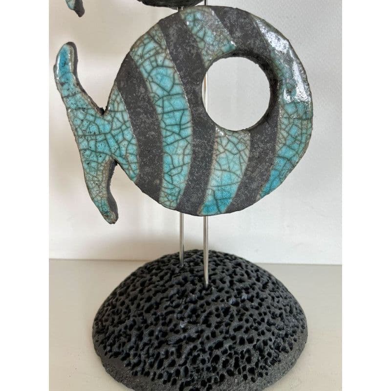 Banc de Poissons Céramique Raku — 4