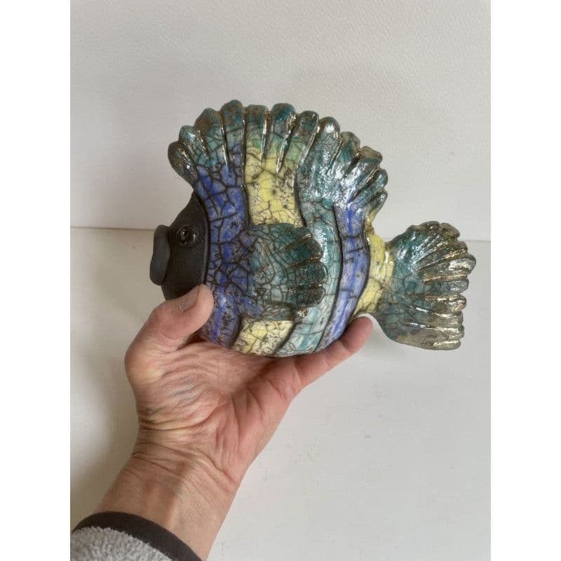 Poisson "Irisé" Céramique Raku — 8