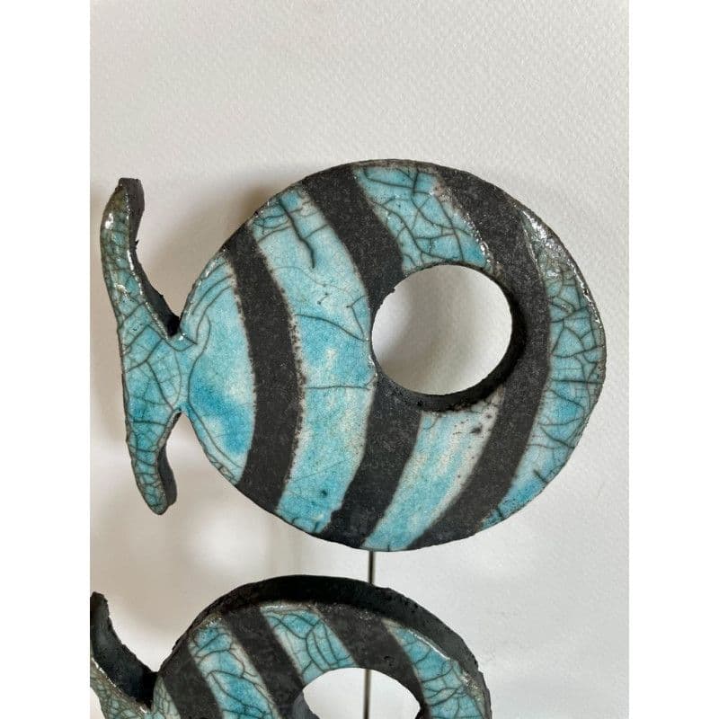 Banc de Poissons Céramique Raku — 2
