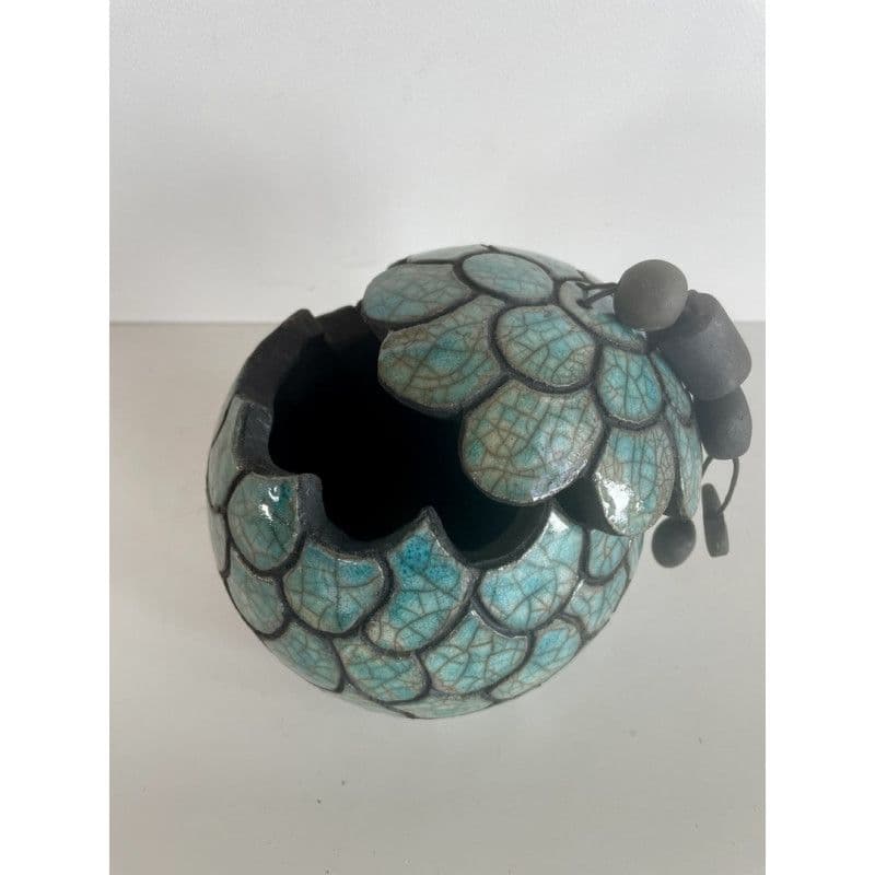 Boîte "Crocodile" Céramique Raku