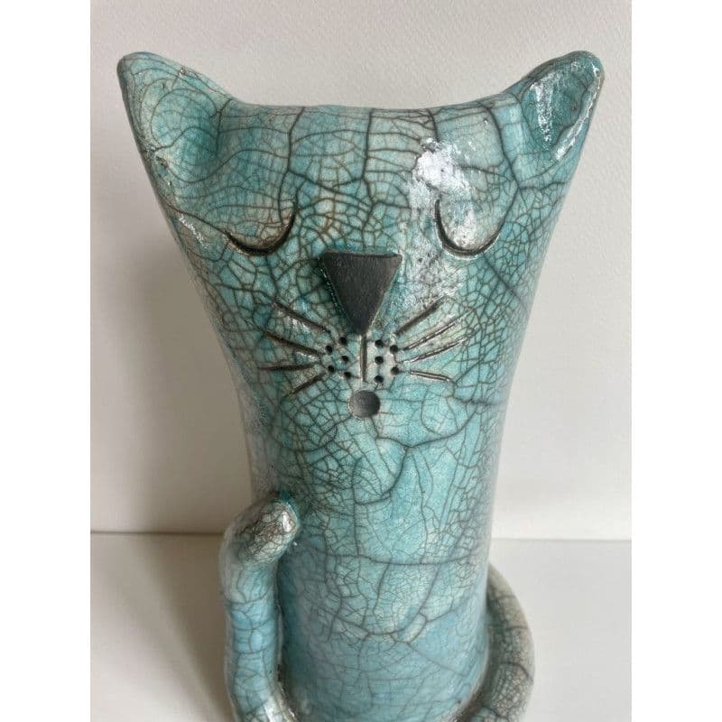 Vase Chat Céramique Raku — 6