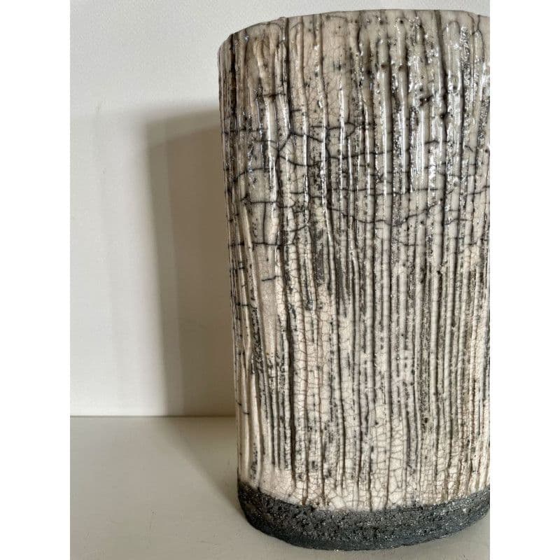 Vase céramique raku "Déco"