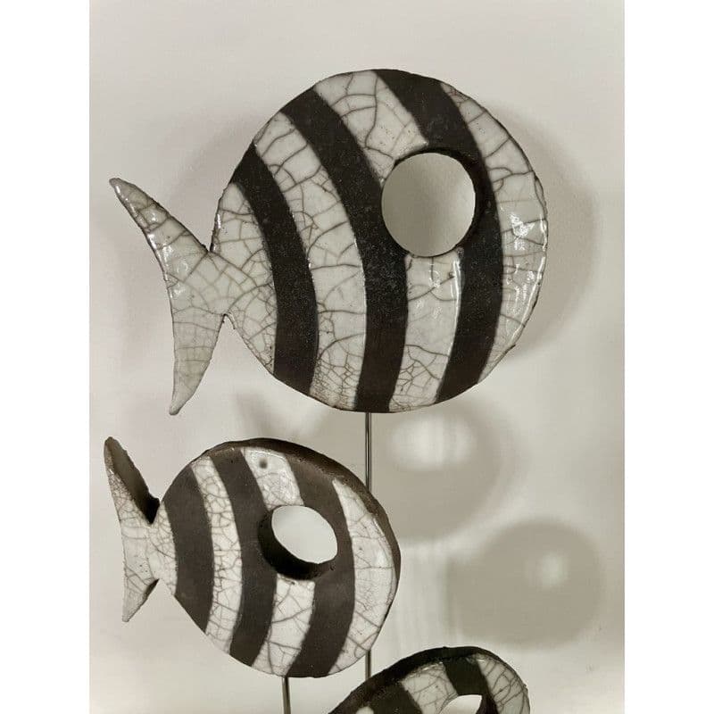 Banc de Poissons Céramique Raku — 3