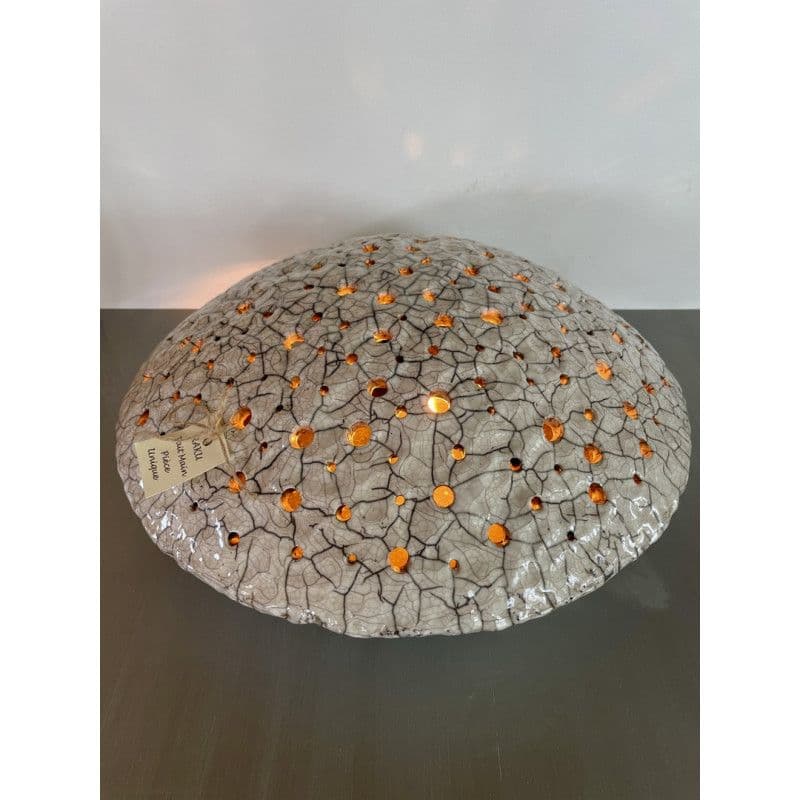 Lampe "Angélique" en Céramique Raku