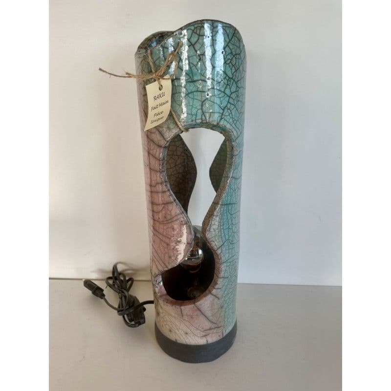 Lampe "Sofia" Céramique Raku bicolore — 8
