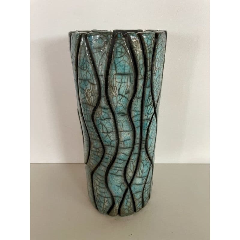 Superbe Vase Céramique Raku