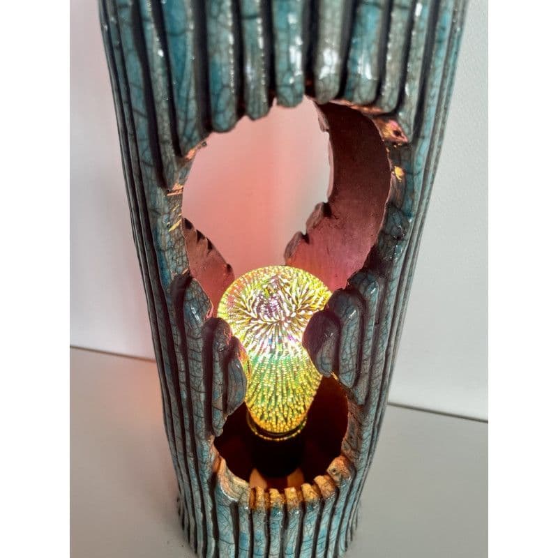 Lampe "Séraphine" Céramique Raku — 2