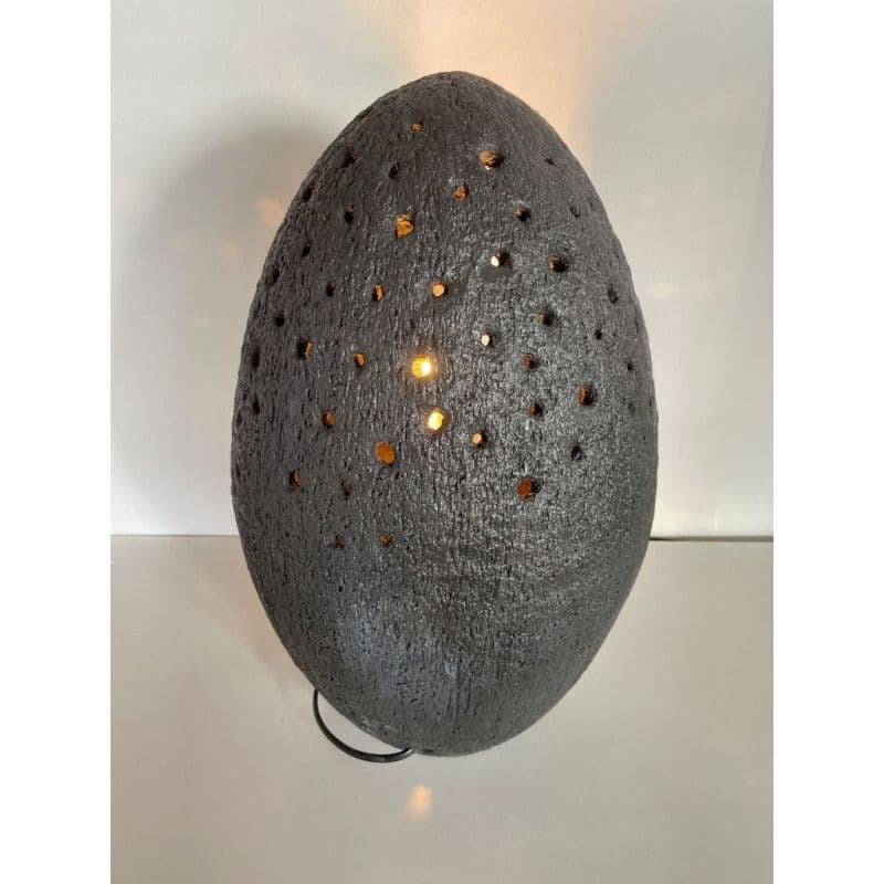 Lampe minérale Satiné Céramique Raku — 6