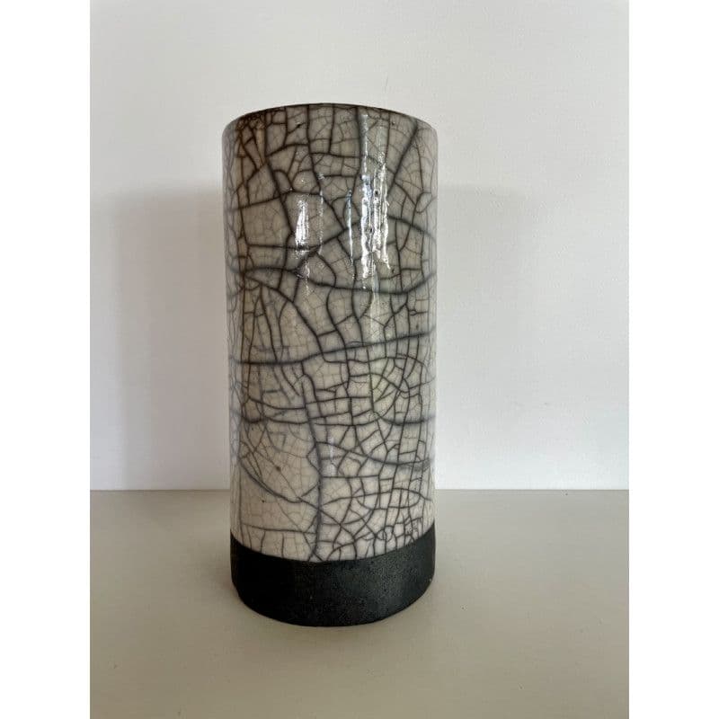 Vase Blanc Céramique Raku — 6
